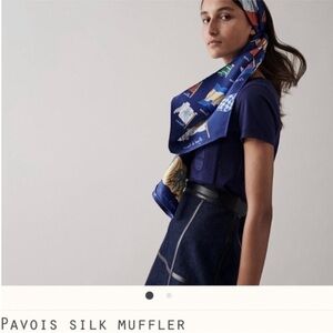 Hermes Pavois Muffler scarf NWT